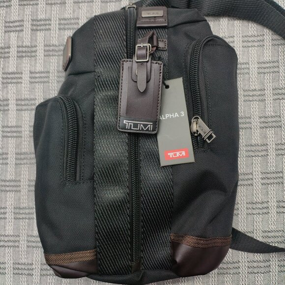 NWT Tumi Alpha Bravo Monterey Black Anti-Theft Sling | Tactical Crossbody Bag - Picture 2 of 10